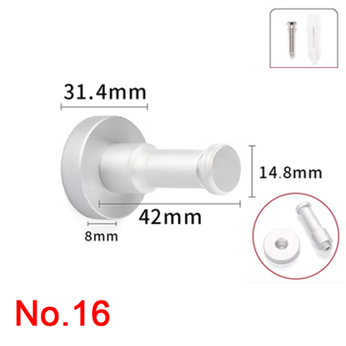 Stainless Steel Wall Hooks Strong Hook Screw Fixation Heavy Duty Multiple Types - Picture 18 of 23