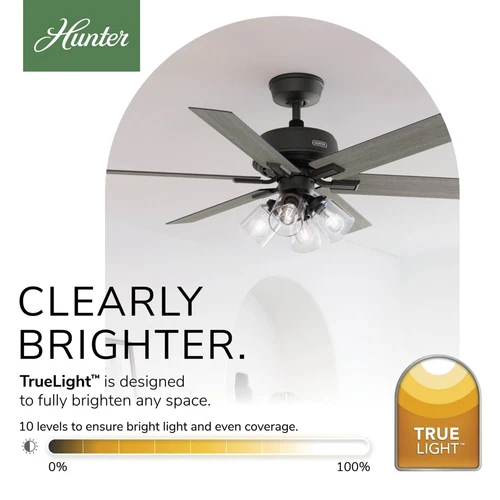 Hunter 52 inch Fonthill ENERGY STAR® HunterExpress Matte Black Ceiling Fan - Picture 8 of 19