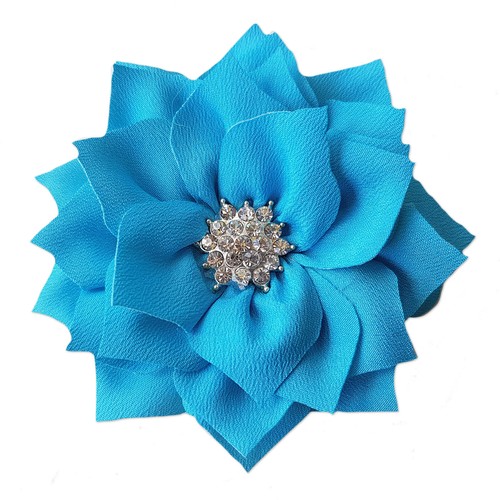 8 cm Dalia Diamante Con Volantes Flor Clips para el Cabello Empuñadura Bobbles Dama de honor Novia - Imagen 17 de 18