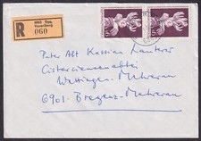 Austria 1979, Human Rights, Registered letter Egg, Vorarlberg to Bregenz