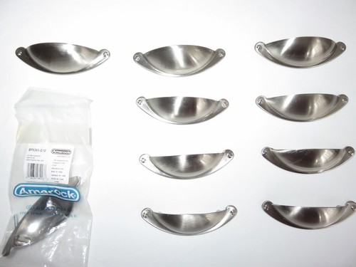 Discounted 10 Amerock Cup Cabinet Drawer Pulls 2-1/2 Inch Ctr to Ctr BP9365-G10 - Picture 6 of 6