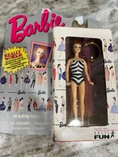 Barbie Original 1959 Swimsuit Keychain Basic Fun 1995 Vintage