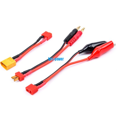 3IN1 Balance Charger Battery Cable Alligator Clip XT60 Dean T 4MM Banada Plugs - Picture 6 of 8