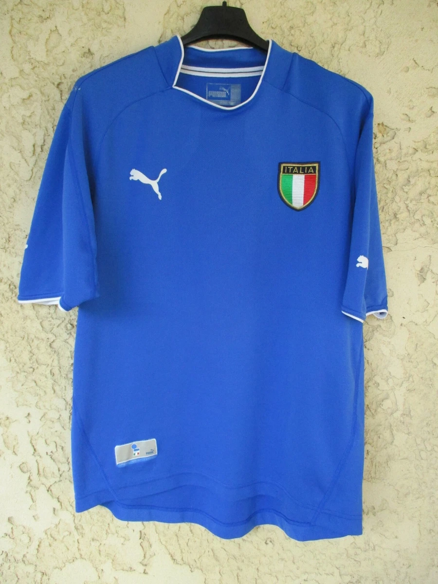 Maillot Domicile Italie 2000/02 Original - Kappa Taille M - Bleu Retro
