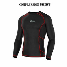 Mens Compression Armour Base Layer Top Long Sleeve Thermal Gym Sports Shirt