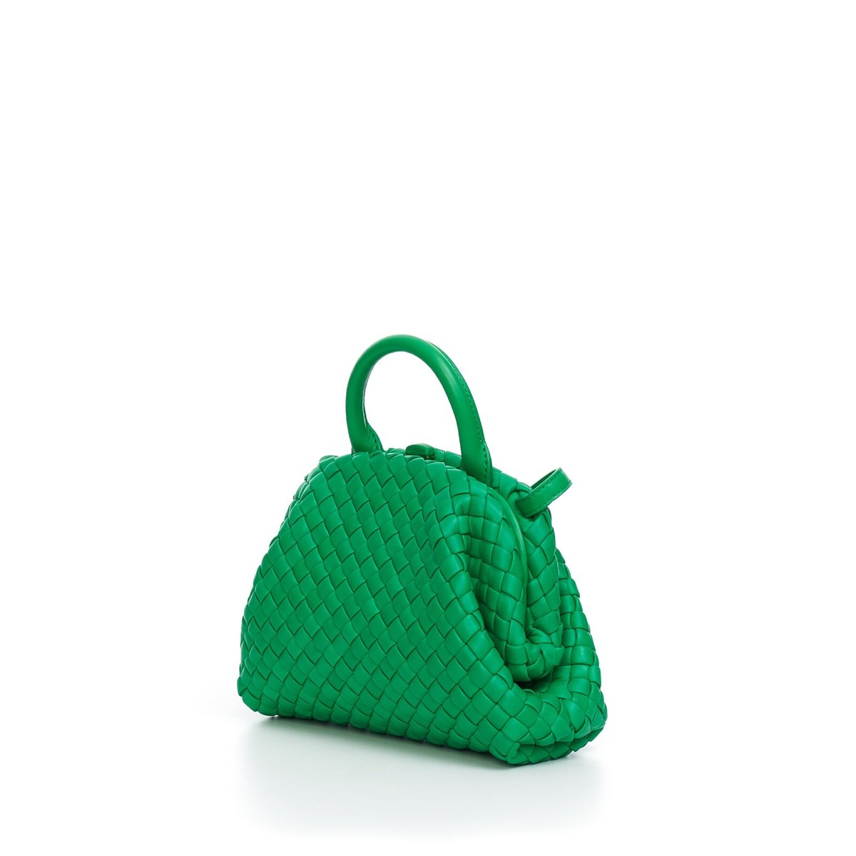 BOTTEGA VENETA ミントグリーン ミニハンドルバッグ BOTTEGA VENETA 4000$ Mini Top Handle Bag In Parakeet Green