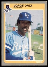1985 Fleer Jorge Orta Baseball Cards #209