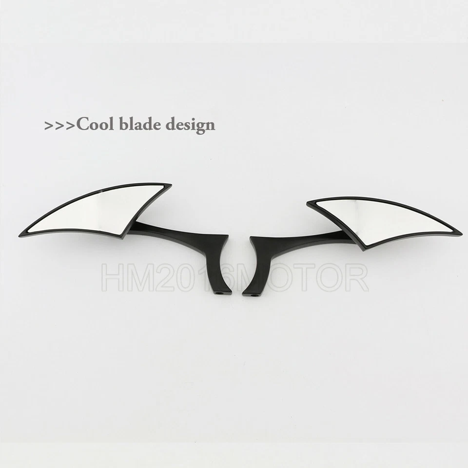 Motorcycle Blade Rearview Side Mirror for Harley Davidson Bobber Chopper Cruiser - Image 4 of 4