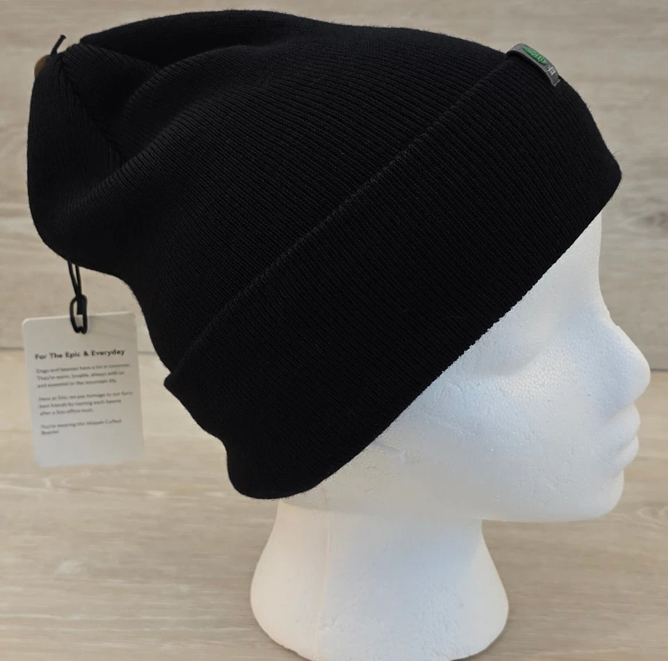 Gorro Stio Unisex Mizpah Puños Abismo Negro Talla Única NUEVO CON ETIQUETAS NUEVO (AGOTADO) Foto 3 de 4