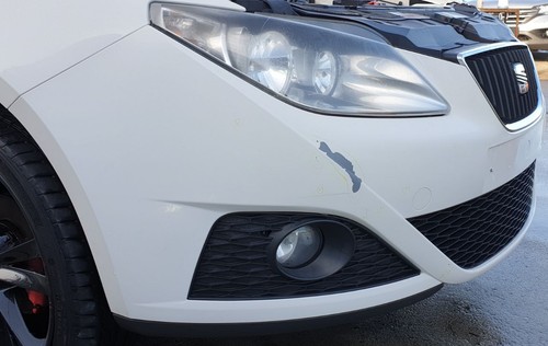 SEAT IBIZA Mk4 6J 08-12 Complete Front Bumper with Grills, Fog Lights White LB9A - Picture 3 of 18