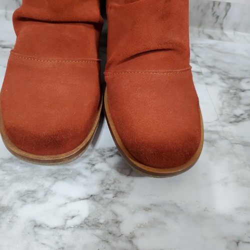 El Naturalista Trivia Boots 6.5/37 Women's Orange Leather Side Zip Ankle Boots - Picture 14 of 24