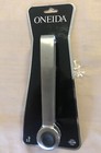 NEW Oneida Silver Stainless Steel Ice Tongs 7" New in Package