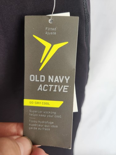 NWT Old Navy Active High Rise Fitted Crop Leggings Women's XL Black Zipper Run - Afbeelding 5 van 10