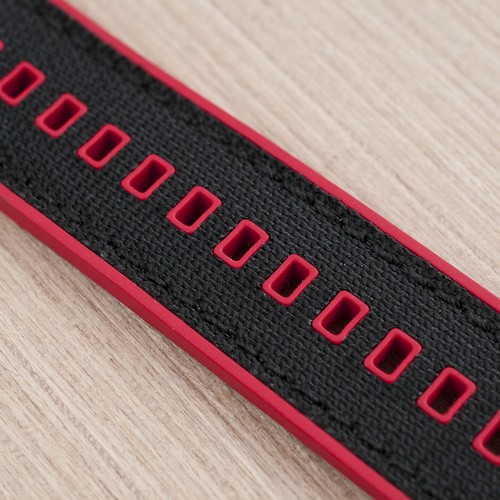 Sailcloth Rubber Watch band Strap Timex Q Royale AE1200 M79 GMT 18mm Chronograph - Picture 18 of 48