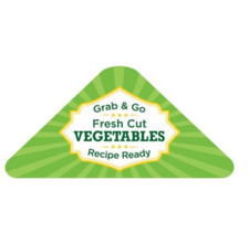 Grab & Go Fresh Cut Vegetables Labels Market sticker 1.98" x 4.31" 500 each food