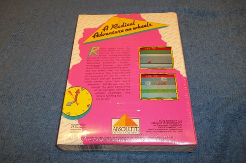 NEW ( NOS ) ATARI 2600 SKATE BOARDIN GAME IN FACTORY SEALED & S/W BOX 7800 - Picture 2 of 2