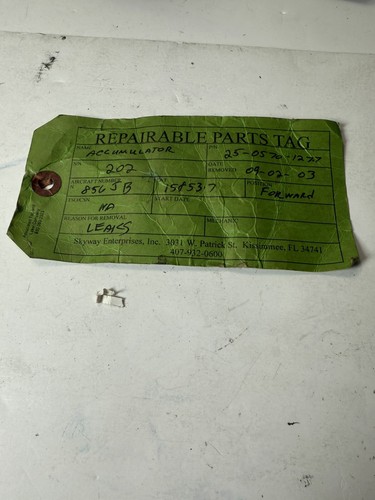 25-0570-127-7 Accumulator Green Tag - Picture 5 of 6