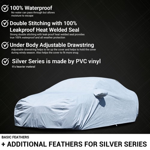 Outdoor Full Protection Waterproof Custom Car Cover For 2011-2018 LEXUS CT200H - Foto 11 di 21