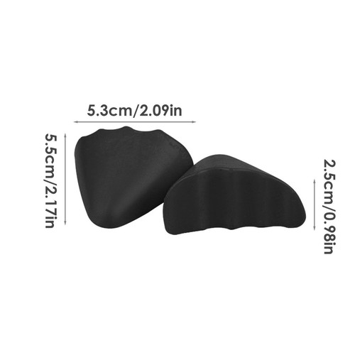 1 Pair Reusable Soft PU Foam Toe Inserts Filler Shoe Toe Filler Shoe Toe Inserts - Picture 5 of 16