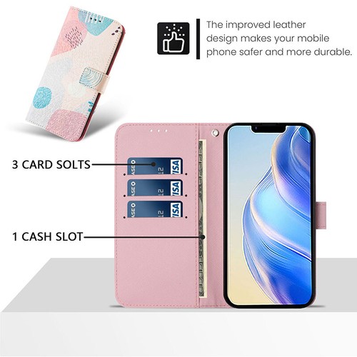 For iPhone 16Pro Max Pattern Magnetic Luxury Flip Leather Wallet Card Case Cover - Picture 29 of 110