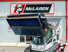 Pickup Broom Skid Steer Attachment 84" Wide for Kubota Machines