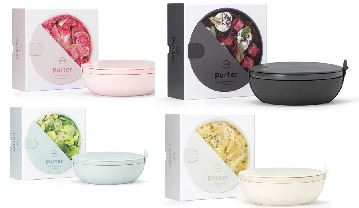 W&P Porter Bowl Ceramic Bowl with Silicone Sleeve - NEW