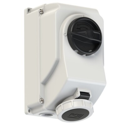 PCE CEE-switched interlocked socket 75142-7, 16A 4p 7h IP66/IP67