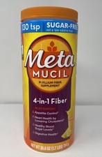 Metamucil Fiber Supplement, Orange Sugar Free, 130 Servings