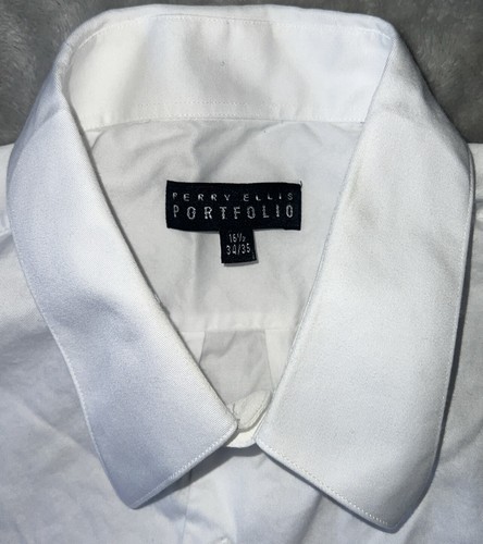 Vintage Perry Ellis Portfolio Herren 16,5 34/35 Baumwolle Hemd Button Down - Bild 3 von 11