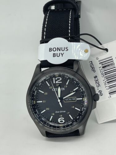 325 $ Citizen Eco-Drive CLASSIC GLOW DARK leuchtend schwarzer Index - arabisch AW011503E - Bild 10 von 14