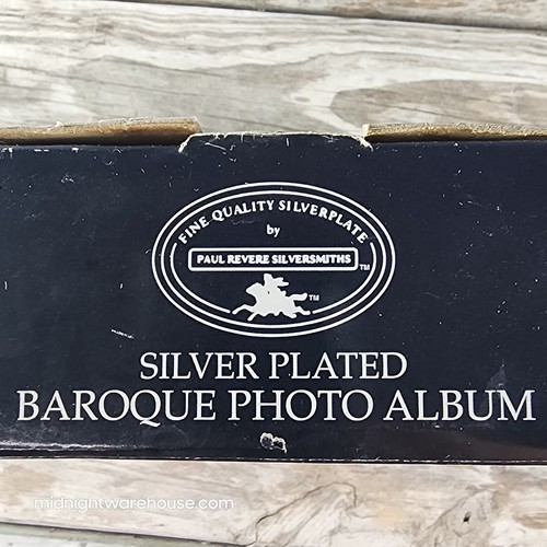 NIB Vtg 1998 Godinger Silver Plated Baroque 100-Photo Album 4x6, Style No. 1409 - Picture 4 of 6