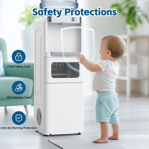 3 In 1 Water Dispenser Top Loading w/ ice maker cold & hot & ice making 15KG/day - Picture 7 of 17