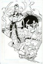 NIO #3 SPLASH PAGE Signed by Marvel VENOM Spider-Man artist! Manga FREE SHIPPING