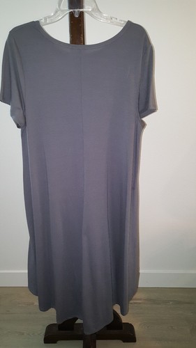 grijze casual Xl Lularoe mouwen korte jurk maat 7dFcBqwU