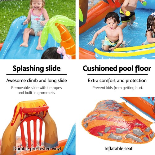 Lava Lagoon Play Centre Play pool Safety Inflatable Fun Slide 265cm x 265cm - Picture 4 of 7