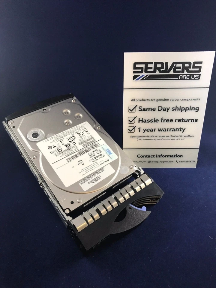 IBM 43W7630 1TB 3.5" Hard Drive 7.2K Dual Port SATA HOTSWAP 43W7633 - Image 2 of 4