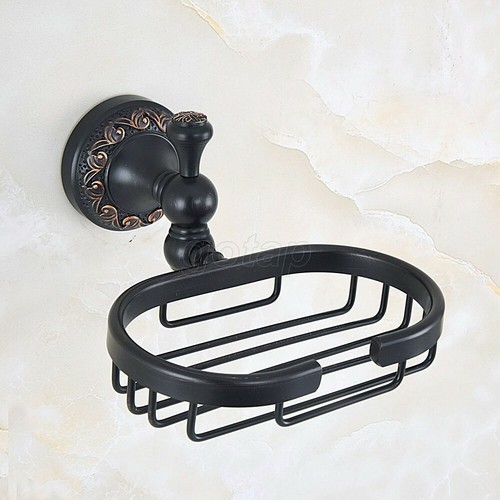 Black Oil Rubbed Bronze Bathroom Accessory Wall Mounted Soap Dish Holders Gba455 - Picture 2 of 8