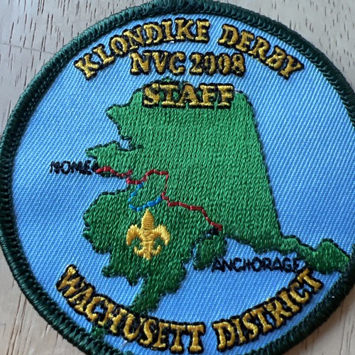 Patch personale BSA Klondike Derby Wachusett District 2008 NVC - Foto 3 di 6