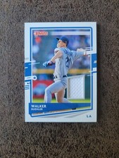 2020 Donruss Walker Buehler #DM-WB Donruss Materials Jersey Relic-Dodgers