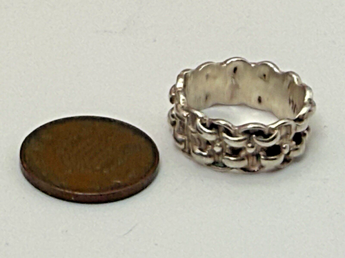 Sterling Silver 925 Ring Jewellery 5.05g Size O - Picture 2 of 5