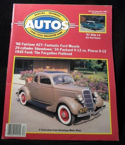 Special Interest Autos #114 1989 December 1934 Packard Pierce Arrow 24 cylinder - Picture 1 of 1