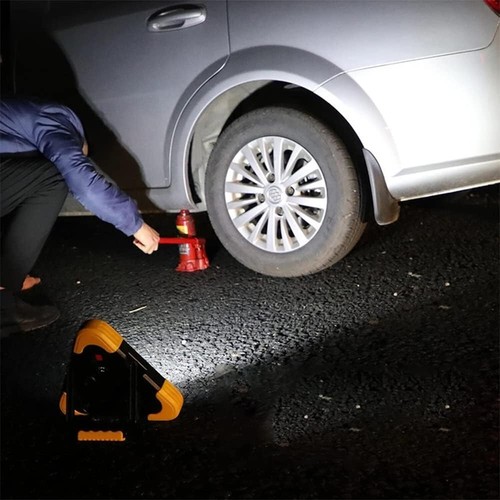 2Pcs Emergency Warning Triangle LED Lights Solar Charging 5 Mode Road Side LE... - Picture 8 of 9