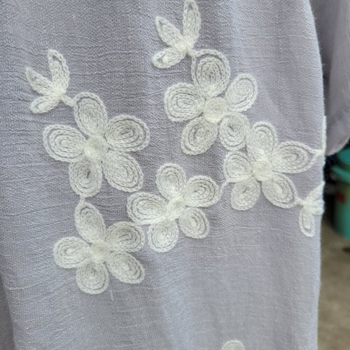 Simply Couture Embroidery Embellished Layered Short Sleeve Tunic Plus Sz 3x - Picture 3 of 8