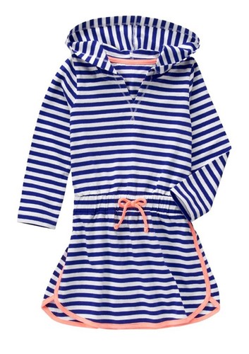 Neu mit Etikett Gymboree Mädchen Schwimmen Shop Fitnessstudio marineblau gestreift Überwurf 4 5 6  - Bild 1 von 5