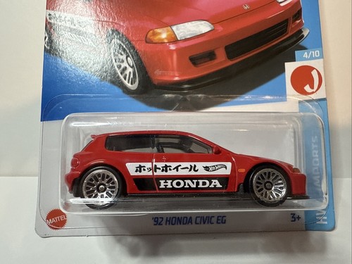 2024 Hot Wheels '92 Honda Civic EG 4/10 Hot Wheels J- Imports rot #95/250 - Bild 2 von 3