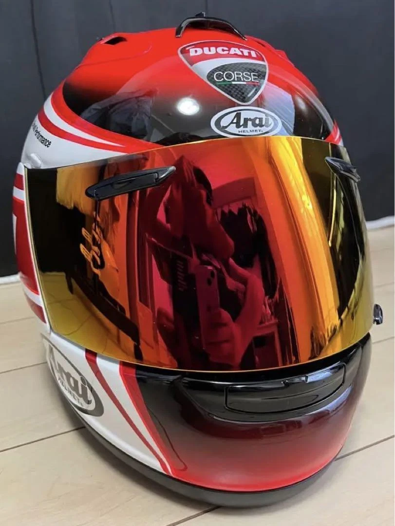 Arai RX7-RR5 Ducati D Corsa Stripe Size L 59-60cm USED From Japan