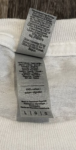 NEW 7 SECONDS Size Large White "YOUNG TILL I DIE" Men's T-Shirt - Picture 3 of 4