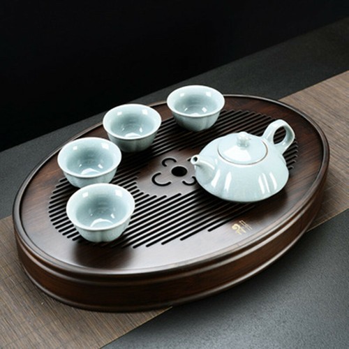 Luxury Hard Bamboo Kung Fu Gongfu Tea Tray Serving Table Tea Tray Water Storage - Picture 4 of 15
