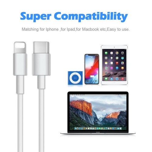 PD 20W Fast Charging Cable Type C to iPhone Cord Charger for iPhone 14 13 12 11 - Picture 7 of 17