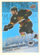 Filip Hronek 2024-25 Upper Deck Series 2 Bang for your Puck Insert #3 Canucks
